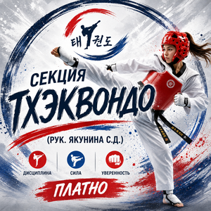 Секция Тхэквондо (рук. Якунина С.Д.) (платно)
